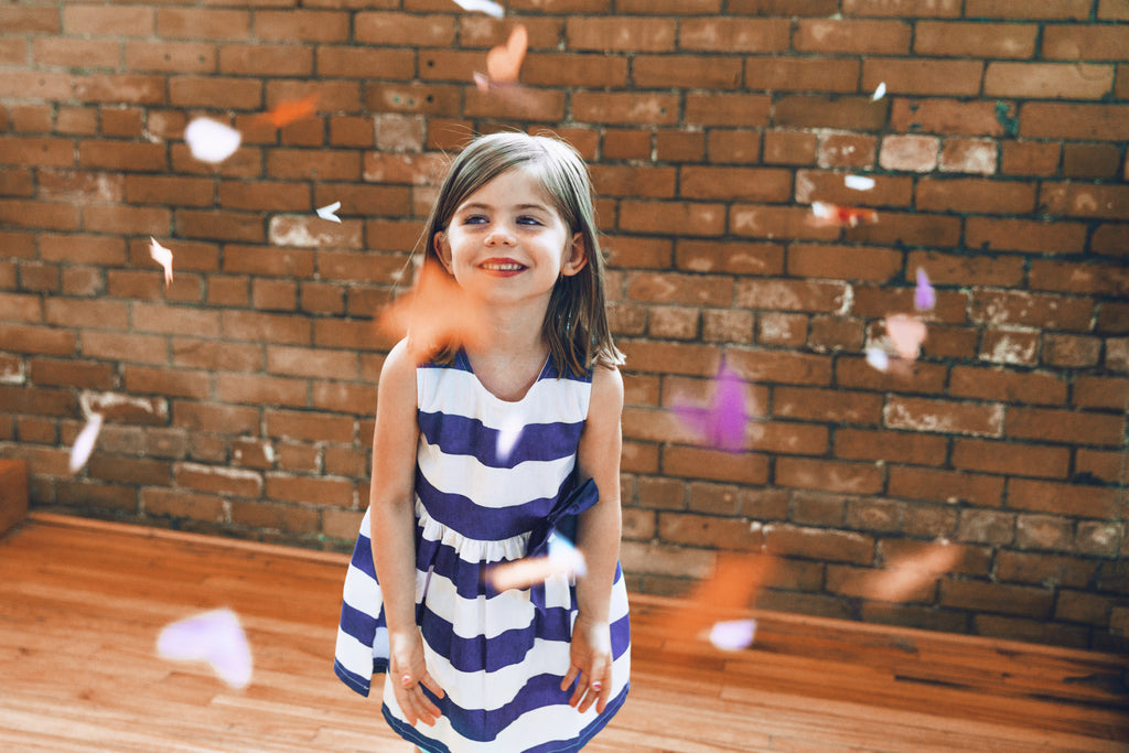 Royal Blue Striped Dress