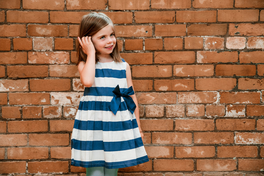 Royal Blue Striped Dress