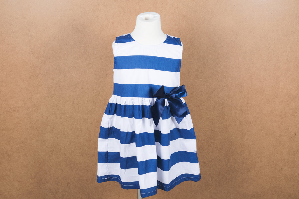 Royal Blue Striped Dress
