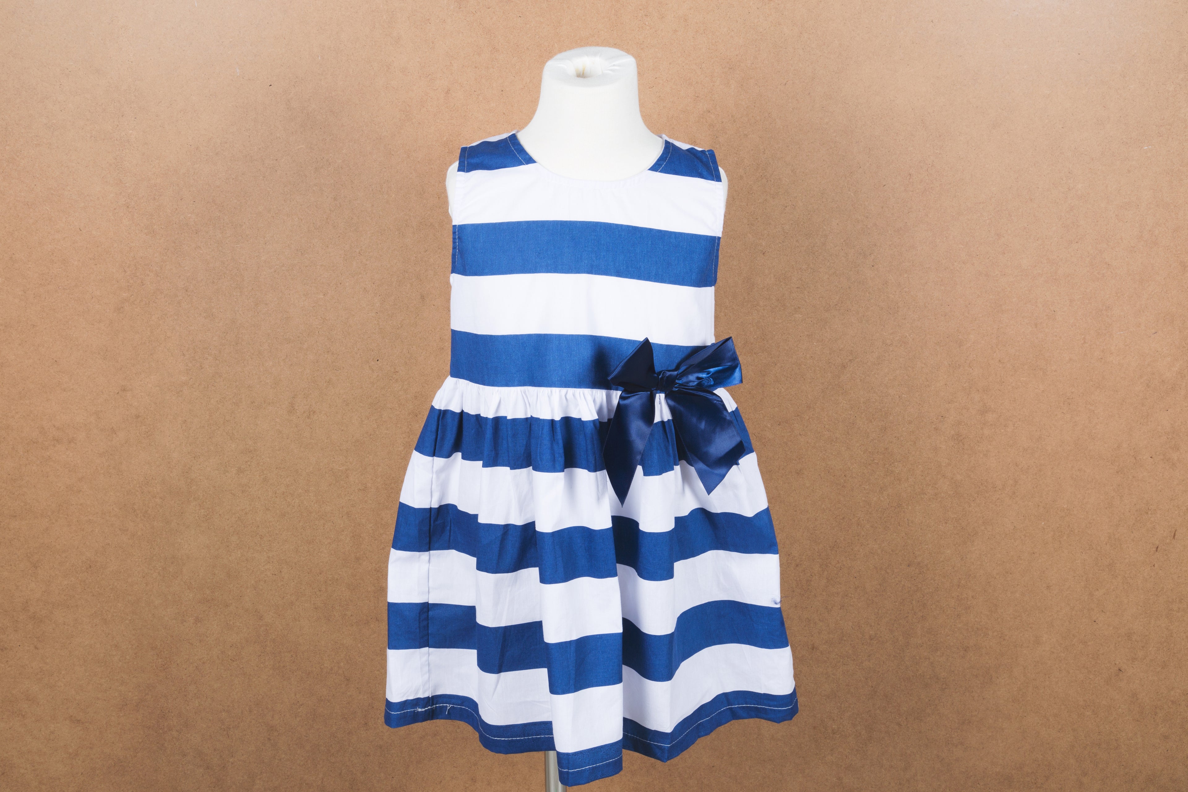 Royal Blue Striped Dress